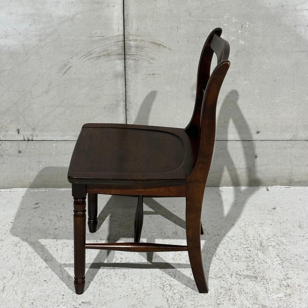 ✦80年代✦北海道民芸家具 板座チェア 無垢材 ダイニングチェア 昭和家具 民芸