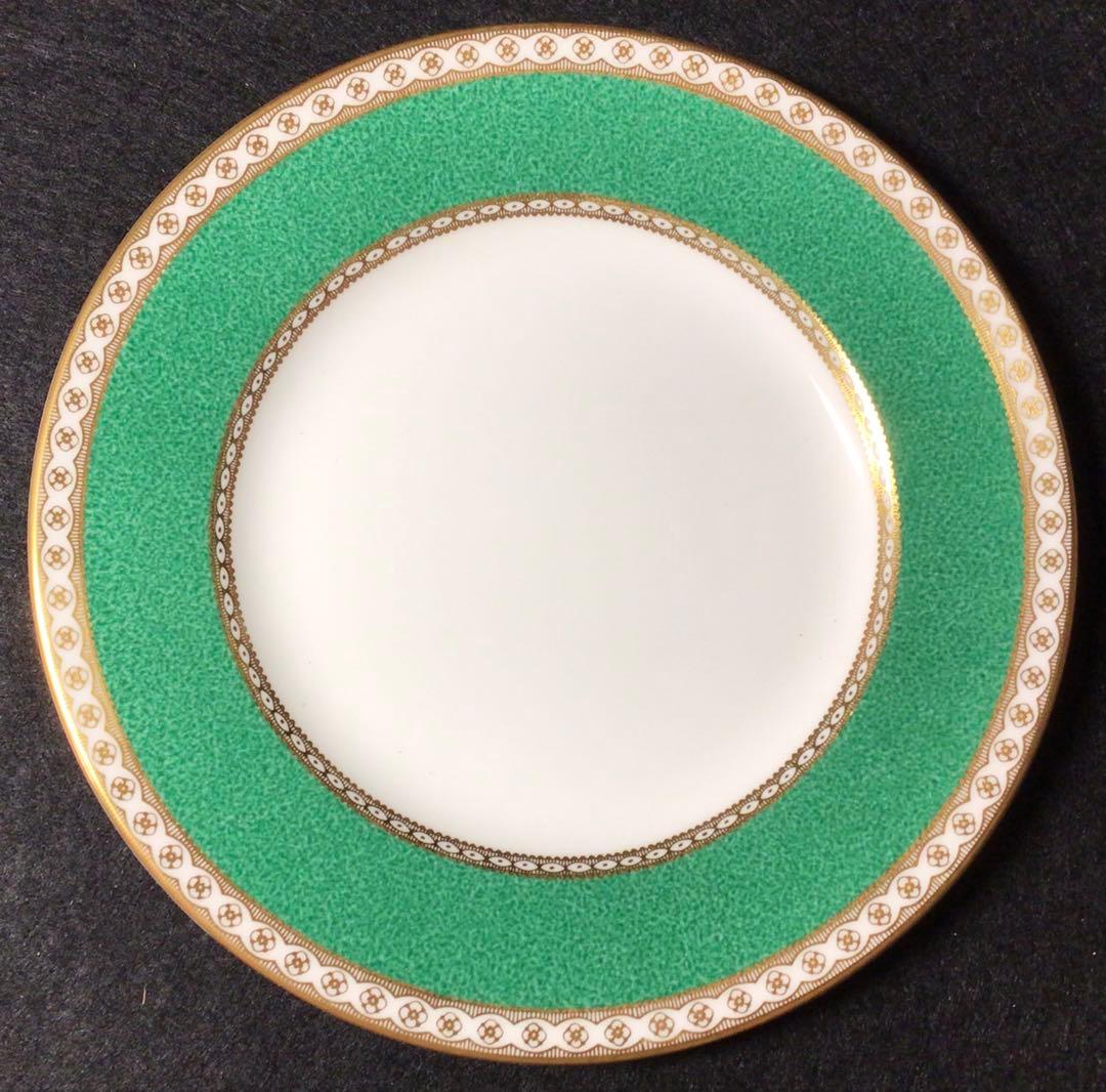ウェッジウッド ユーランダーパウダー グリーン プレート 17.5cm 6枚