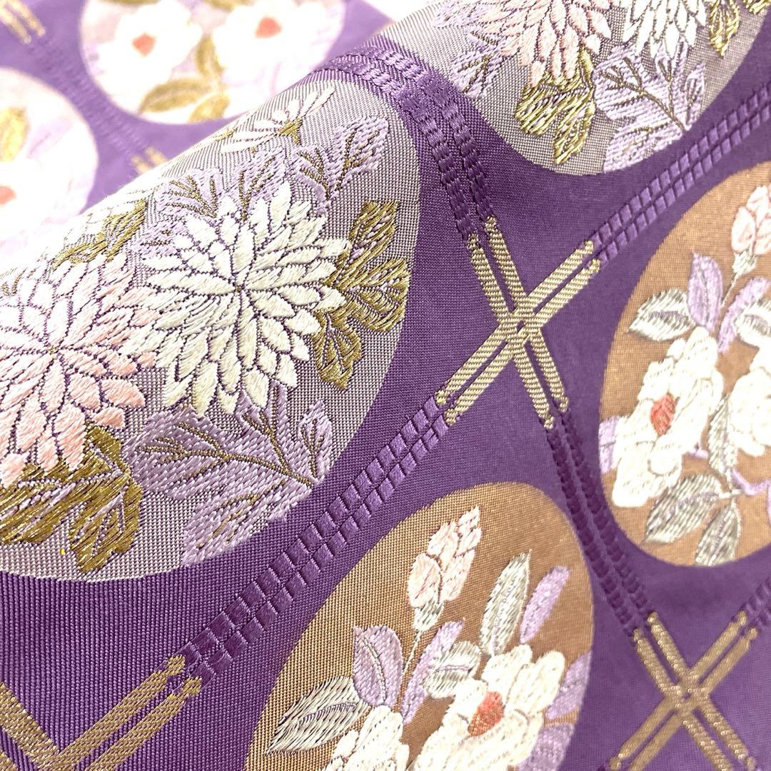 専用帯5915 5820 二点セット ●高級 正絹 六通 袋帯