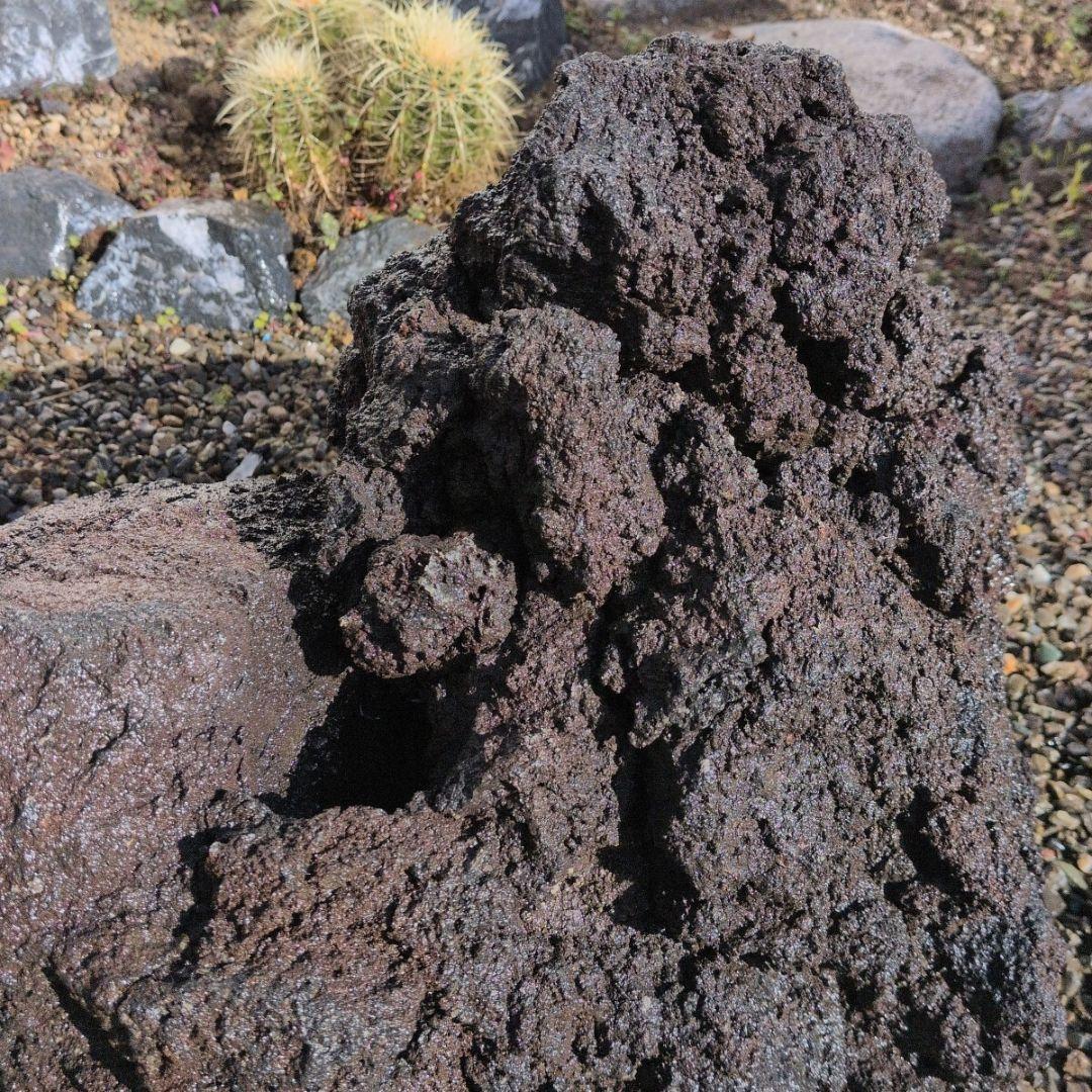 富士　溶岩石　49キロ　庭石　鑑賞石 石　石材　庭　坪庭　ガーデニング