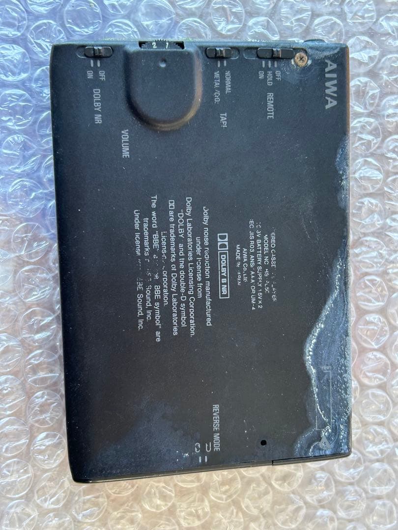 aiwa アイワ HS-PL50 ポータブルカセットプレーヤー　ジャンク