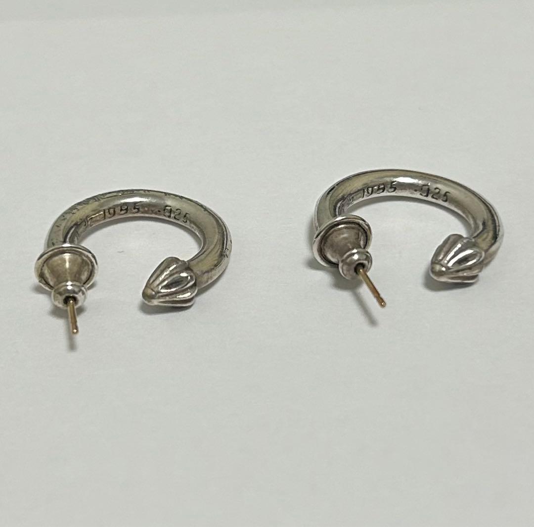 確実正規品　クロムハーツ　プレーンフープピアス　セット