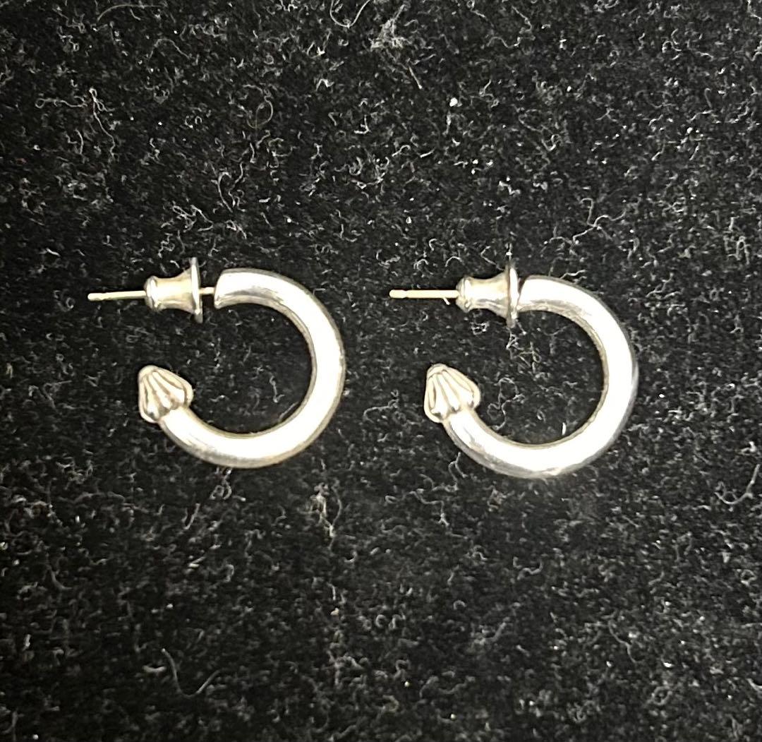 確実正規品　クロムハーツ　プレーンフープピアス　セット