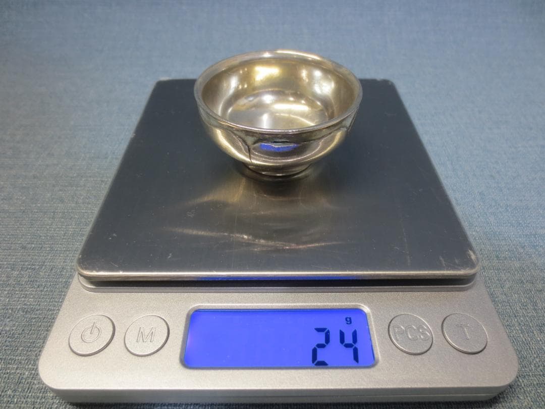 純銀刻印あり盃　杯　(小×４)　銀盃　銀杯　4ヶ　合計　約114ｇ