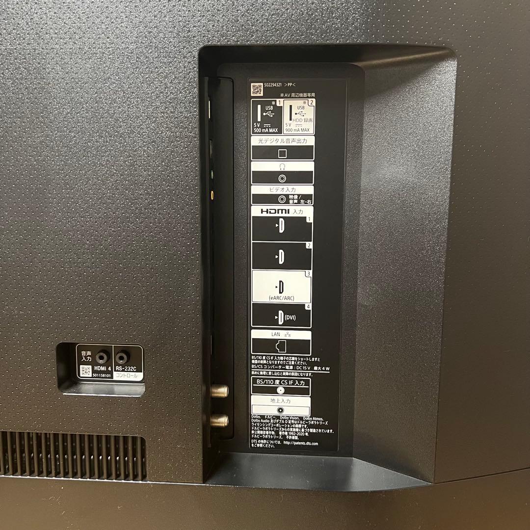 SONY 65V型 4K 液晶テレビ Google TV KJ-65X80J