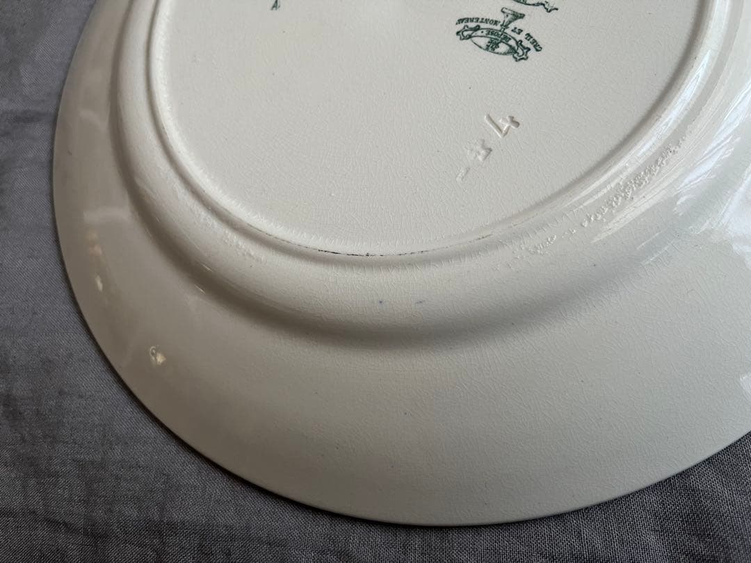 ＊希少＊ 大皿 Creil et Montereau LINOTTE リノット
