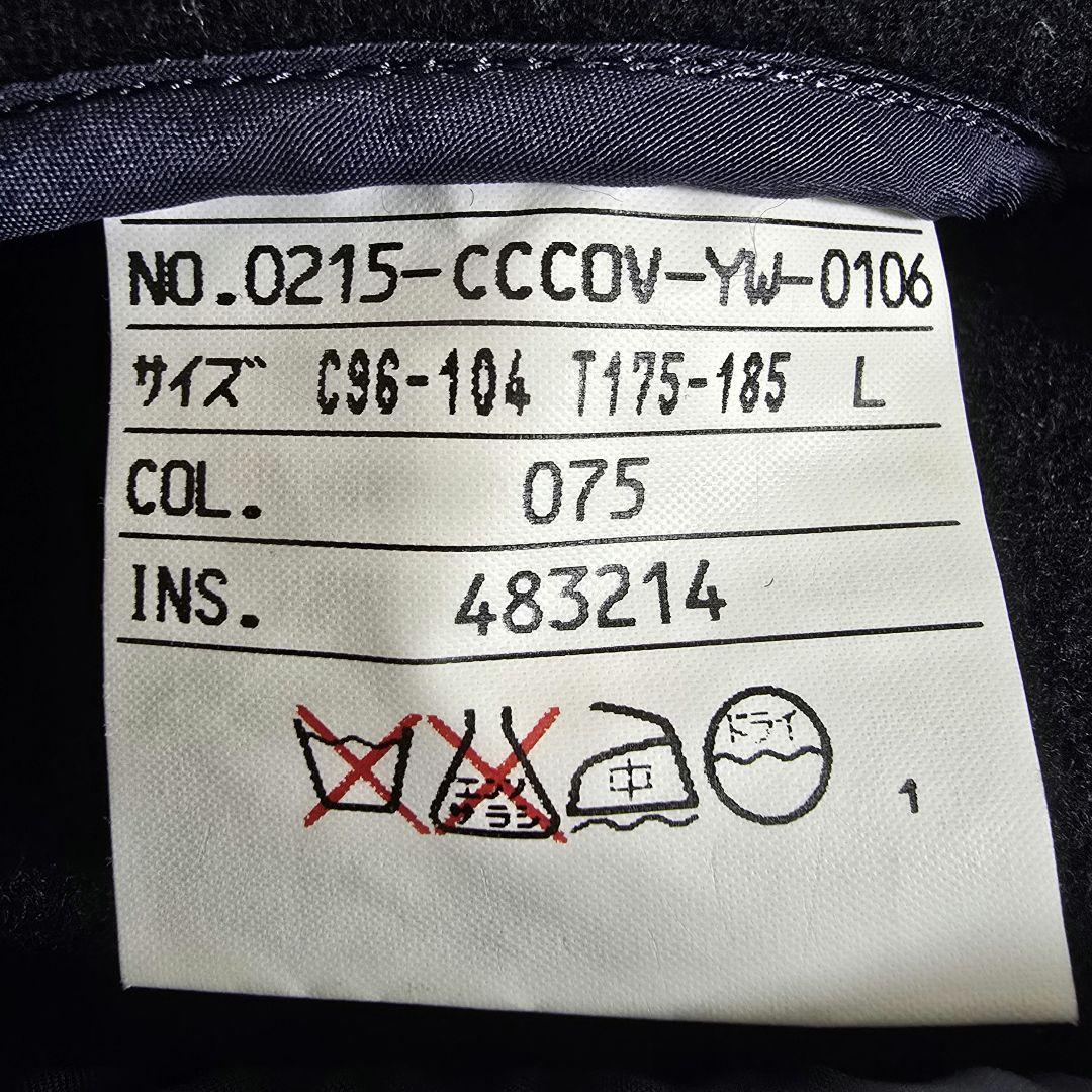 ジェイプレス ダッフルコート ロングコート フード トグル 裏地チェック 濃紺