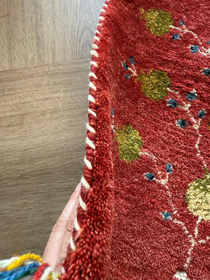 127x56cm ペルシャギャッベ ランナー (ギャベ) ペルシャ絨毯 ギャッベ