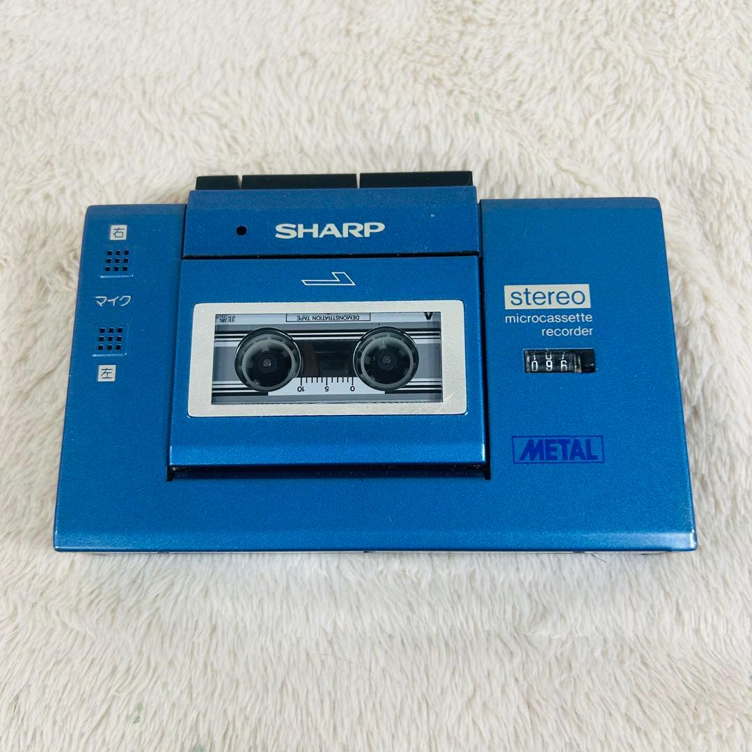 【希少】SHARP AN-103MC マイクロカセットプレーヤー 再生OK