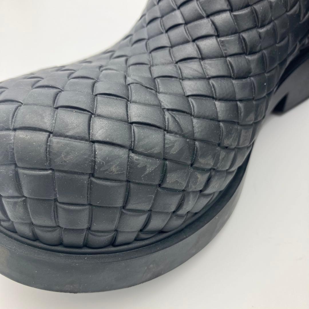 良品 ボッテガ ファイヤーマン ブーツ イントレチャート ラバー 36