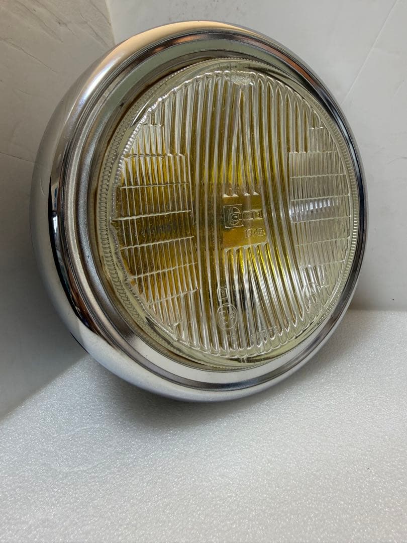 当時物シビエスーパーオスカー凹みレンズ付きヘッドライトASSYマーシャル