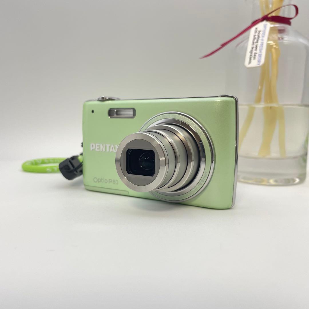 美品✨PENTAX Optio P80✨動作確認済 スマホ転送OK 人気色♪