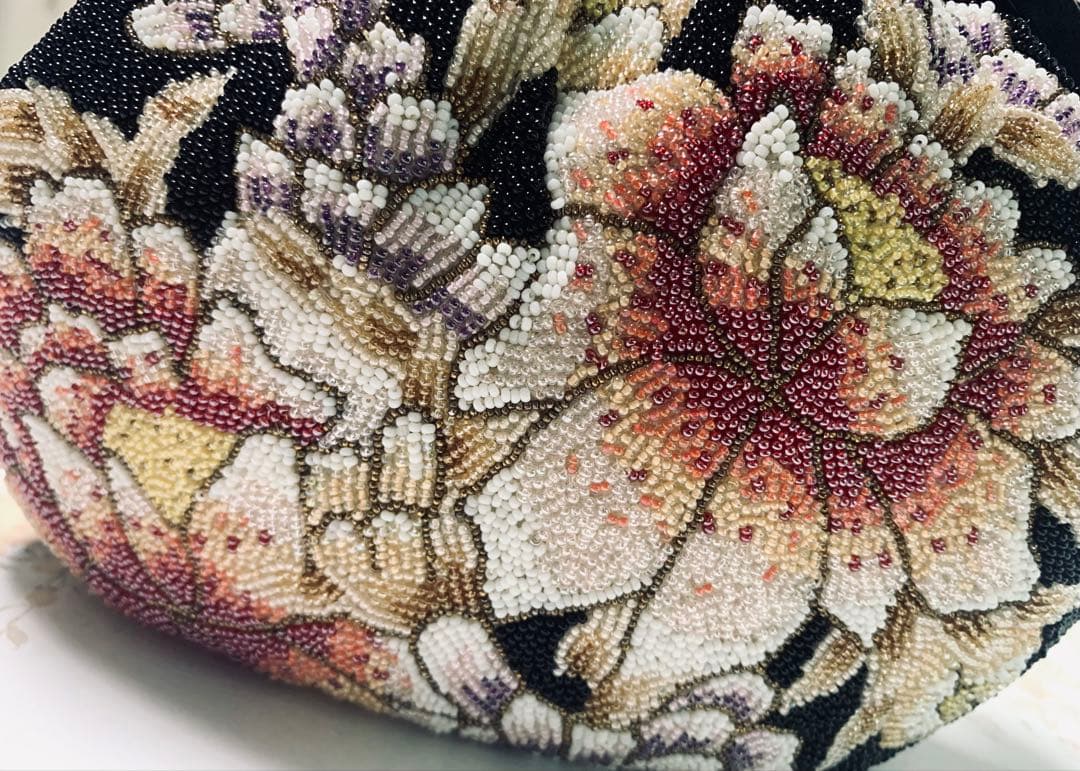 創ビーズ 和装 レトロ アンティーク バック