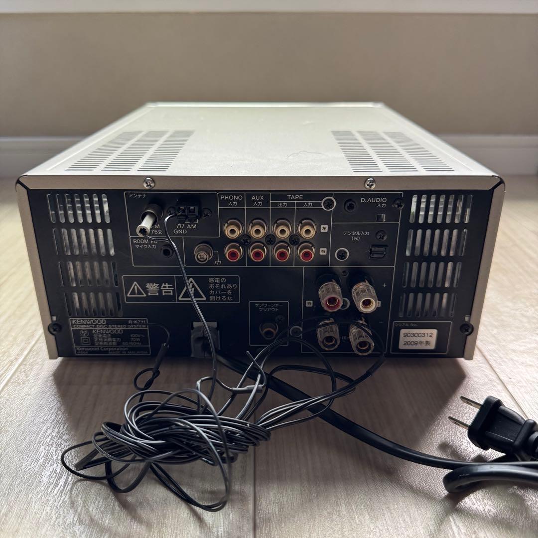 【動作品】KENWOOD R-K711 LS-K711 ミニコンポ 2009年製