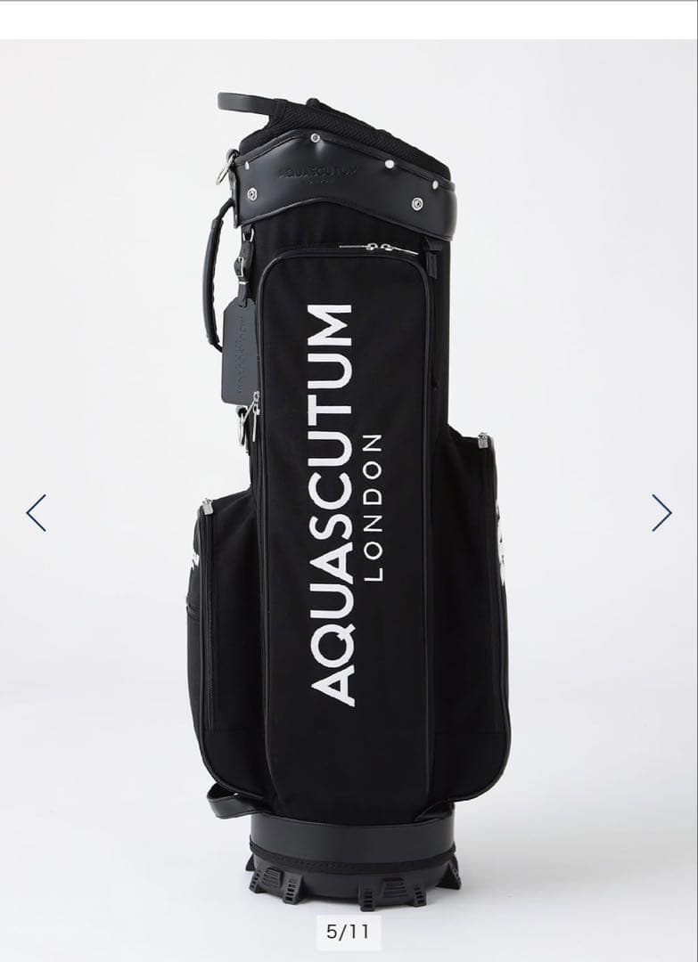 AQUASCUTUM ブラック キャディバッグ