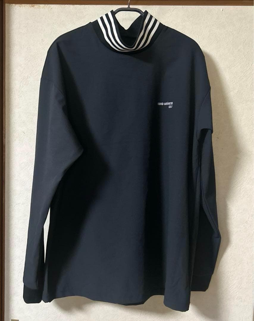 ナノユニバースゴルフ　XL　ウォームロングスリーブ　長袖シャツ　モックネック