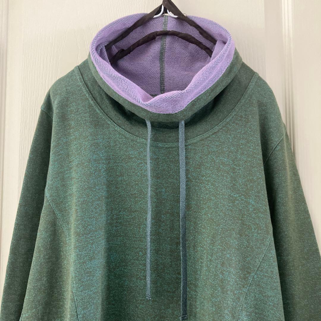 美品キューブキューブcubecubeセンソユニコグリーンスウェットチュニック38