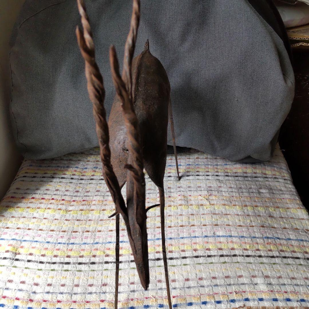 ヴィンテージ！北欧アイアンオブジェ！ハンドメイド大型トナカイ！美品！