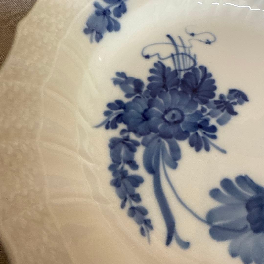 未使用　ロイヤルコペンハーゲン　ブルーフラワー　カープ　中深皿　６枚
