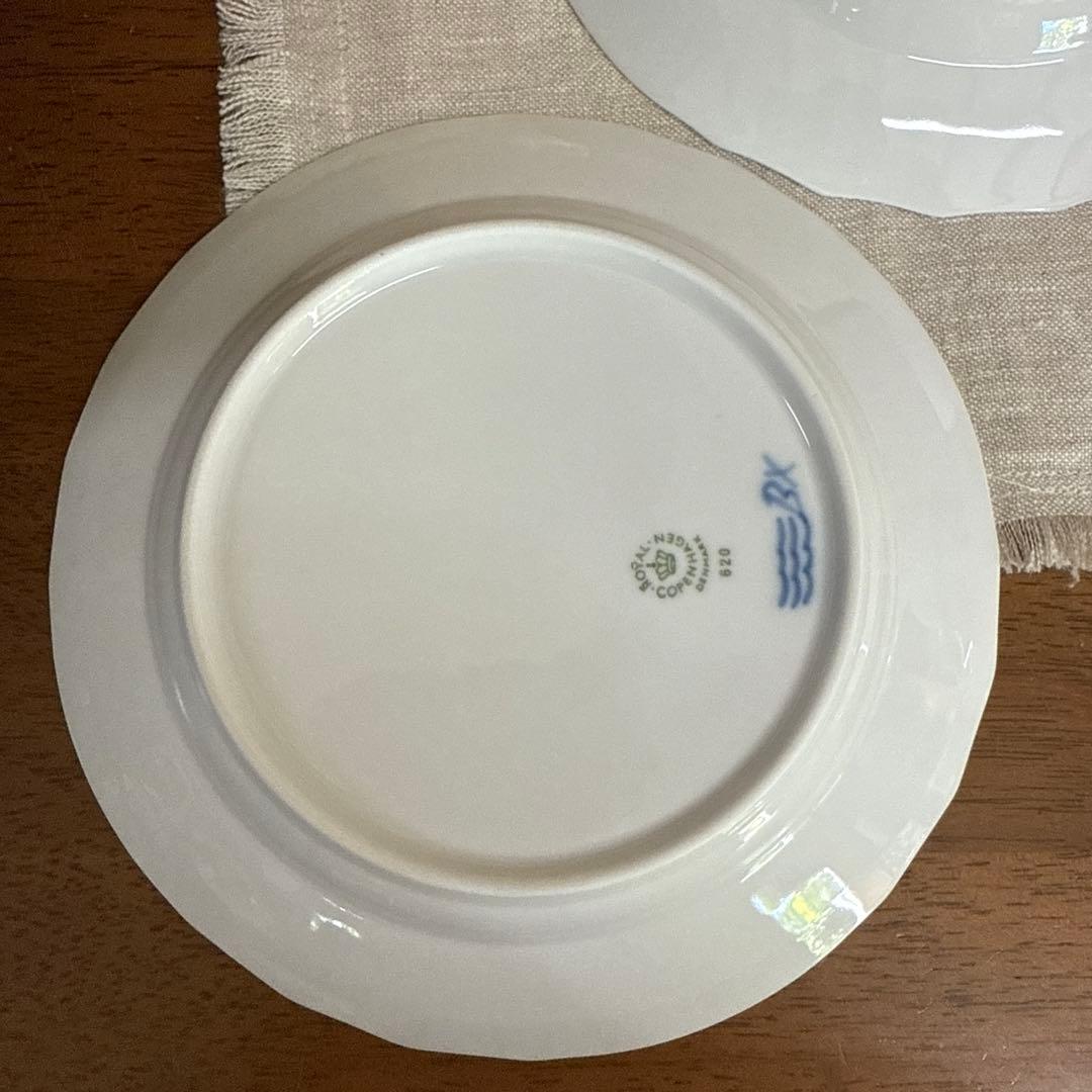 未使用　ロイヤルコペンハーゲン　ブルーフラワー　カープ　中深皿　６枚