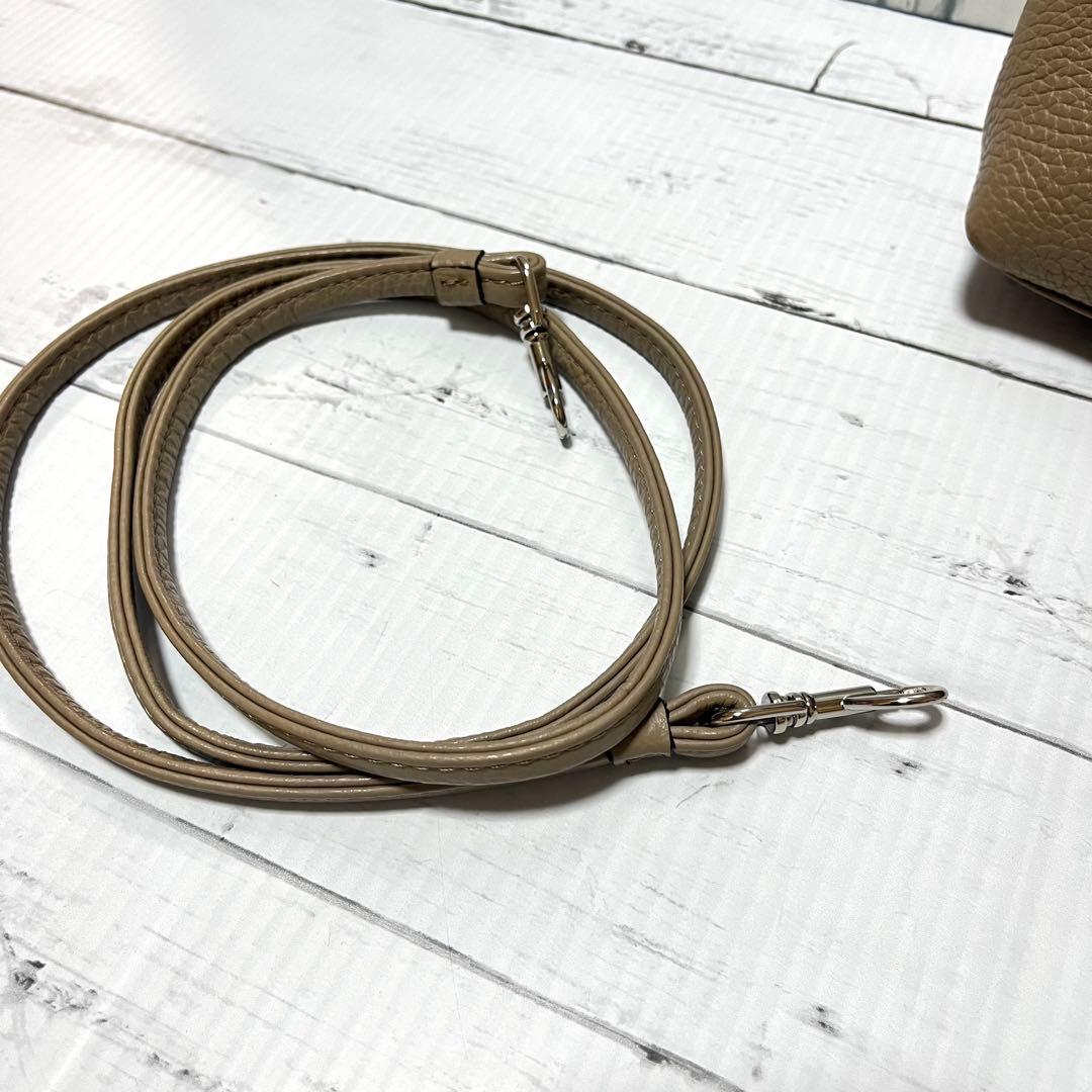 極美品 銀座和光 WAKO レザー 2way ショルダーバッグ ベージュ