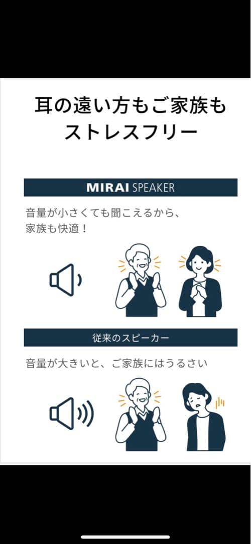 ミライスピーカー　ホーム　MIRAI SPEAKER 
