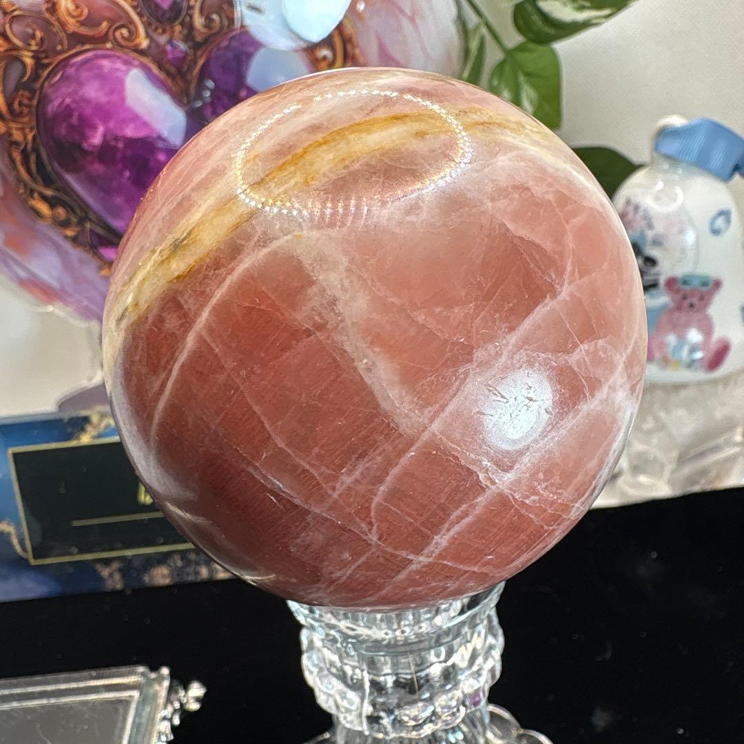 レア♡ピンクカルサイとホワイトカルサイト共生スフィア♡No.2577