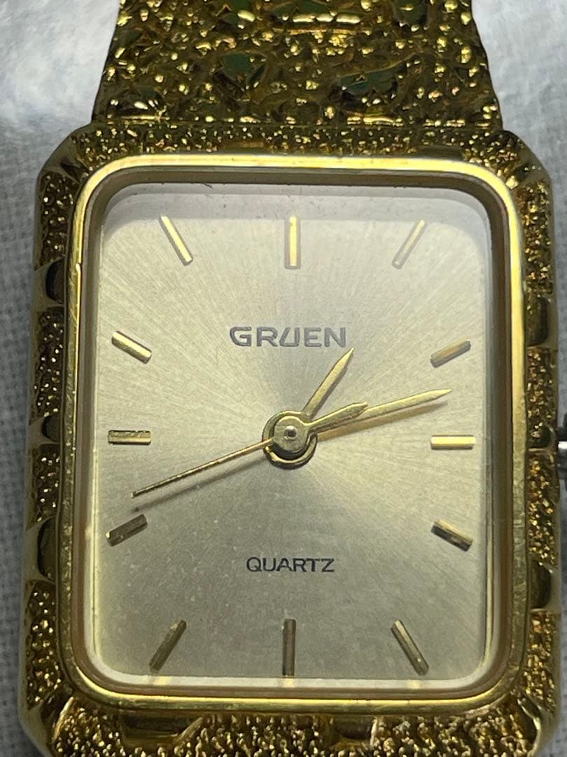 GRUEN ゴールド クォーツ時計