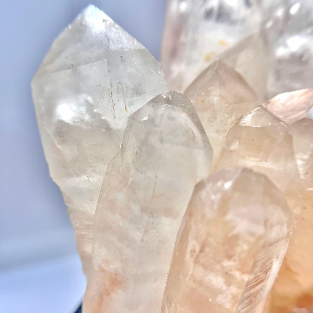 ヒマラヤ　マニカラン　水晶クラスター　希少　レア　ファントム　ピンクマニカラン