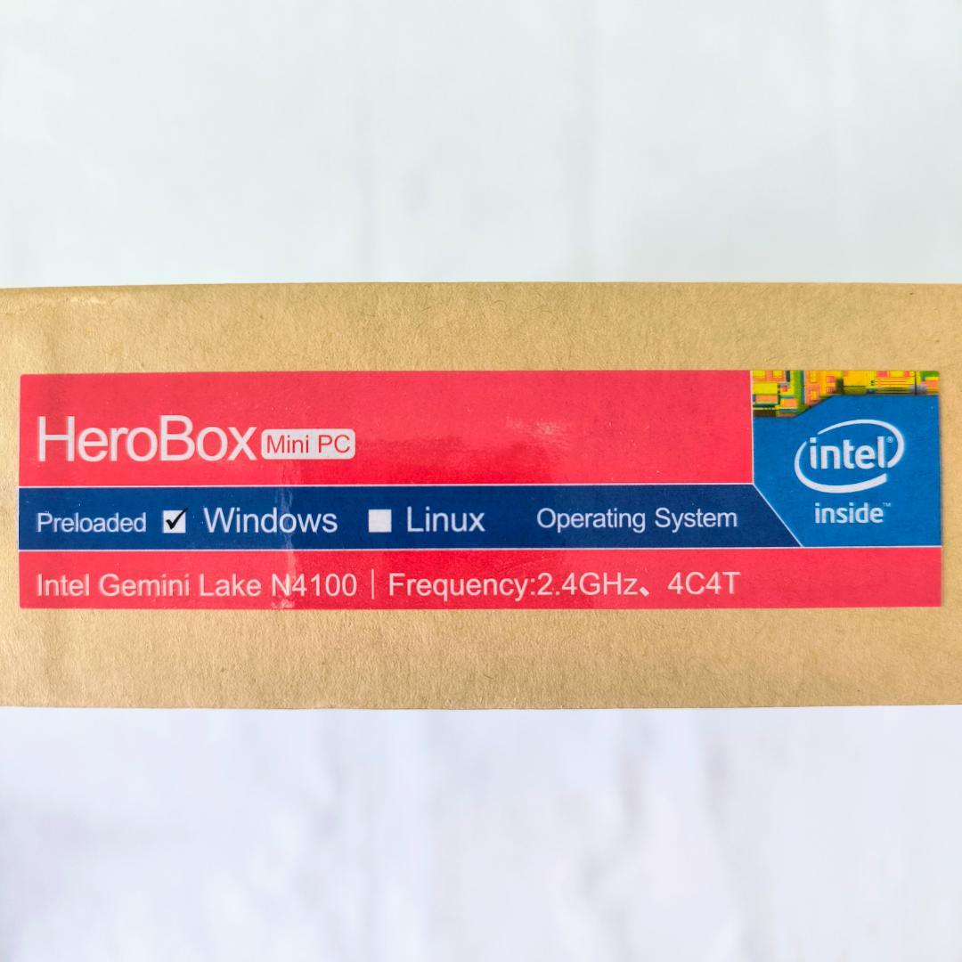 CHUWI HeroBox ファンレス ミニPC Celeron N4100