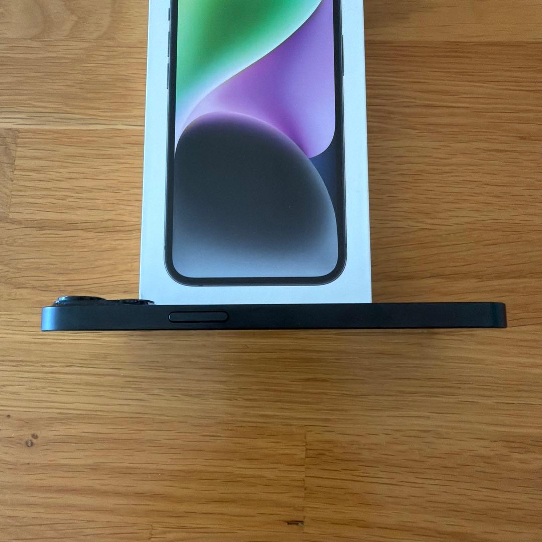 iPhone14本体 ミッドナイト 128GB au iFaceカバー2点付き