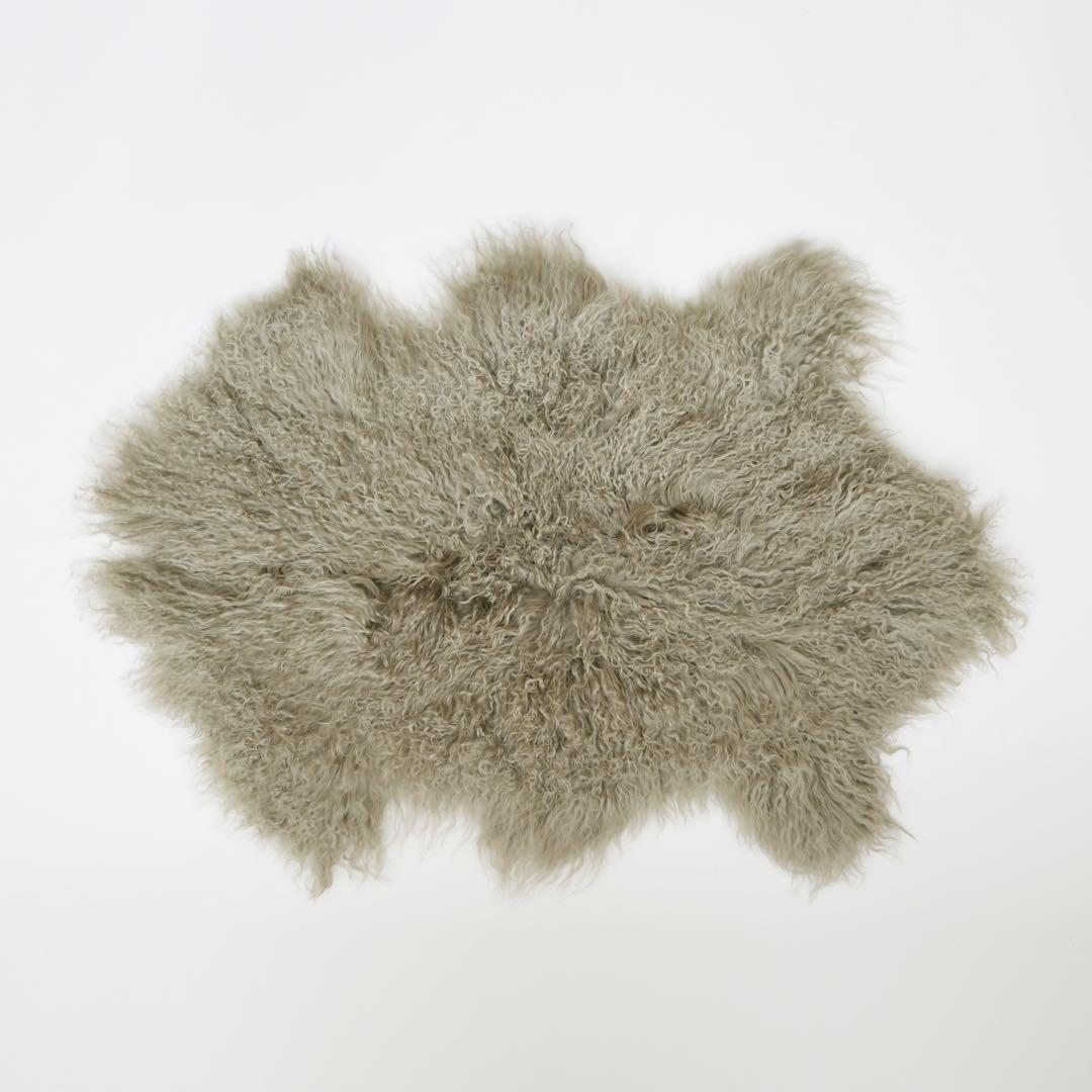チベットラムスキン1匹物約60×95cm ブラウン