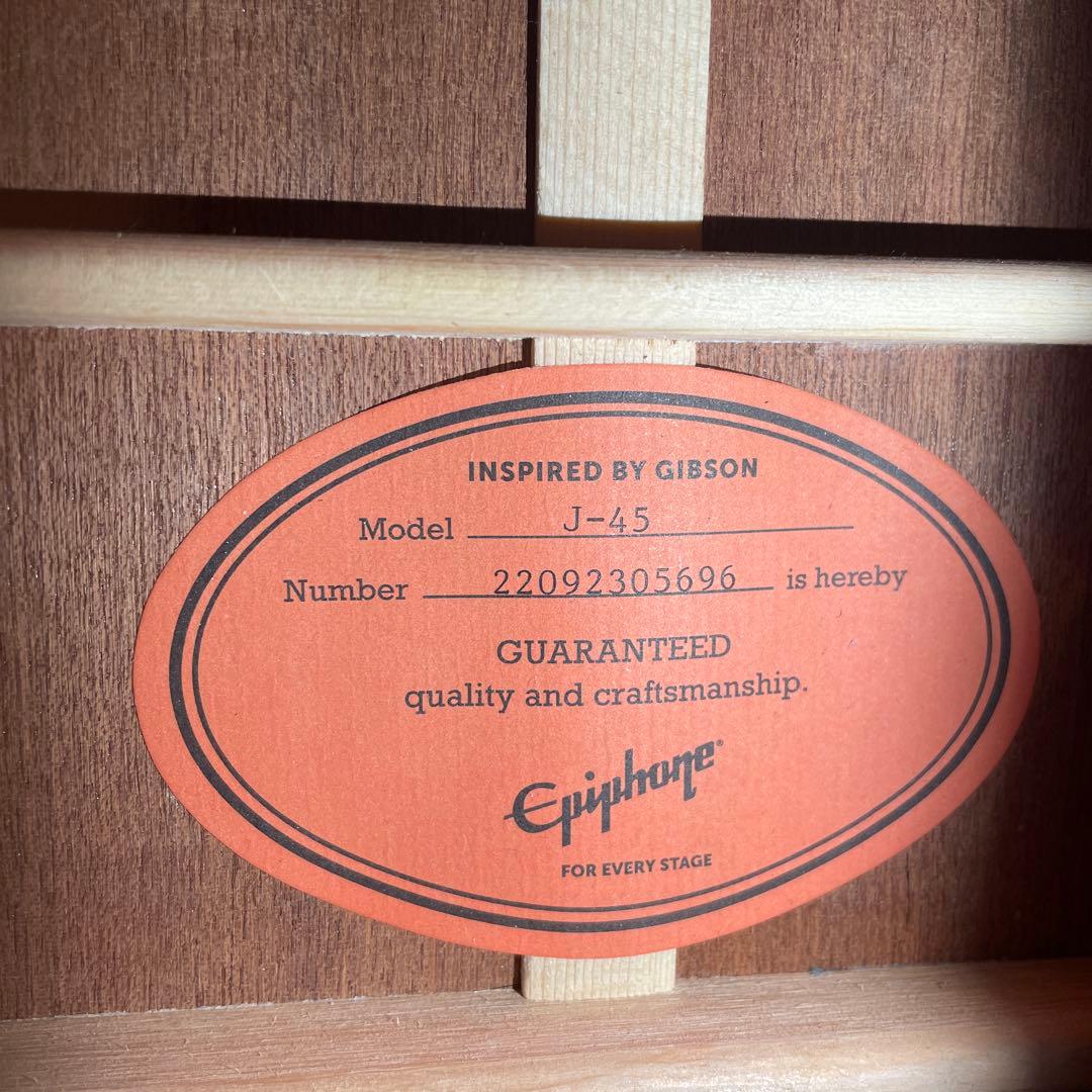 ギター epiphone Inspired by GibsonJ-45