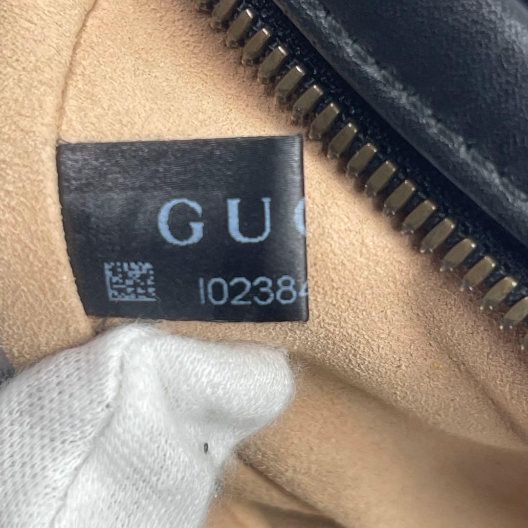 【美品】GUCCI グッチ マーモント ブラック ウエスト ボディバッグ バッグ
