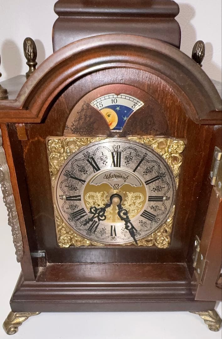 WARMINK ワルミンク ムーンフェイズ 古時計 アンティーク 置時計