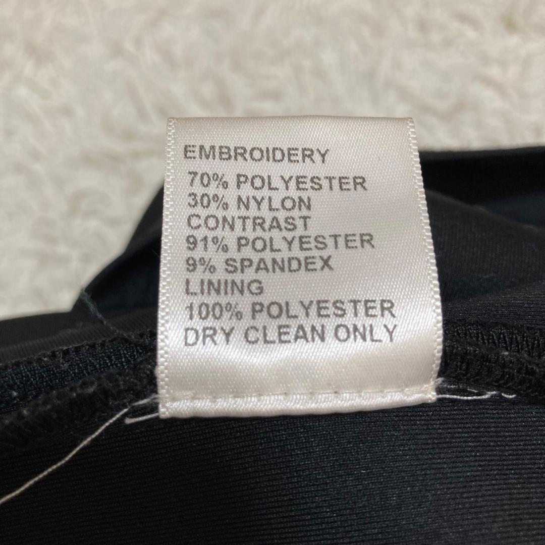 15677✨良品✨タダシショージ バイカラーワンピース 白×黒 スパンコール