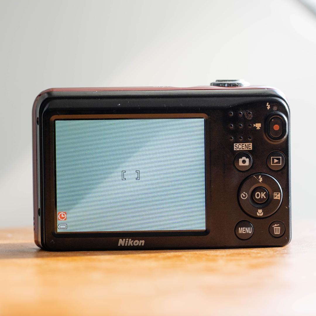 【単三電池で動く！】Nikon COOLPIX A10 レッド 動作確認済