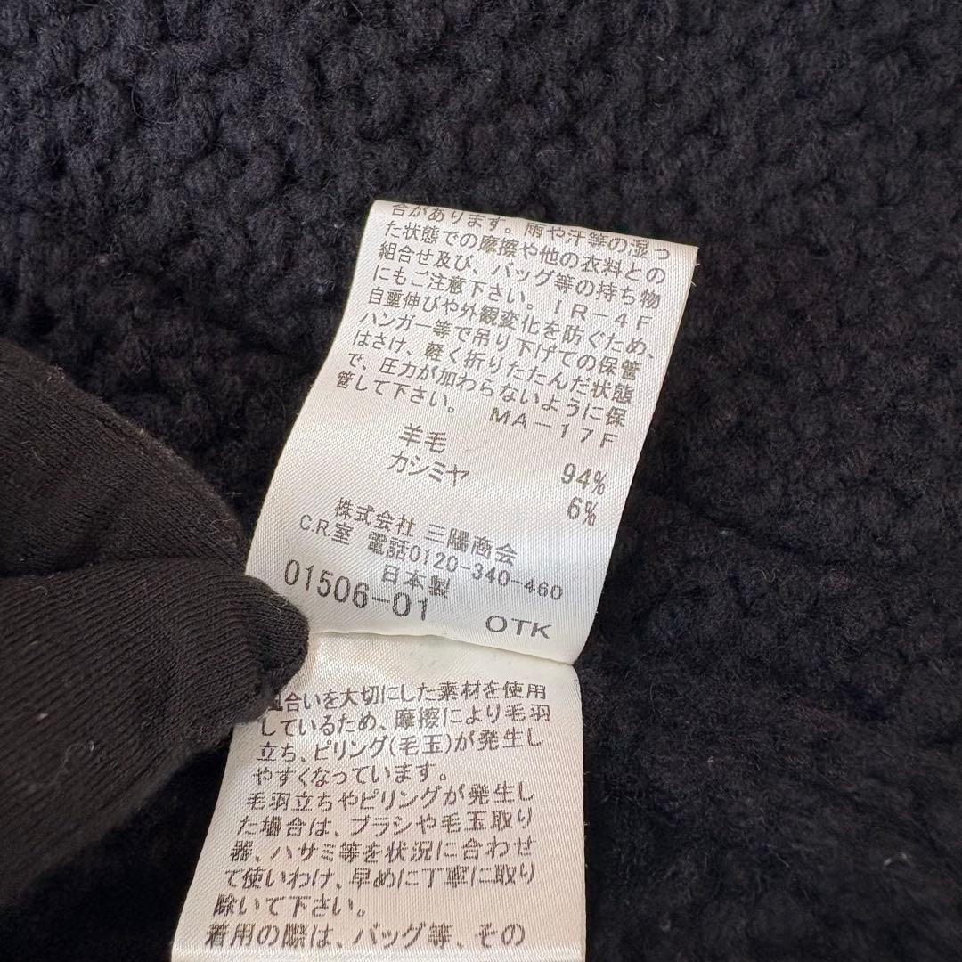 ⭐︎BURBERRY⭐︎カシミヤ混　バーバリー　ウール　コート　レディース　ブラック