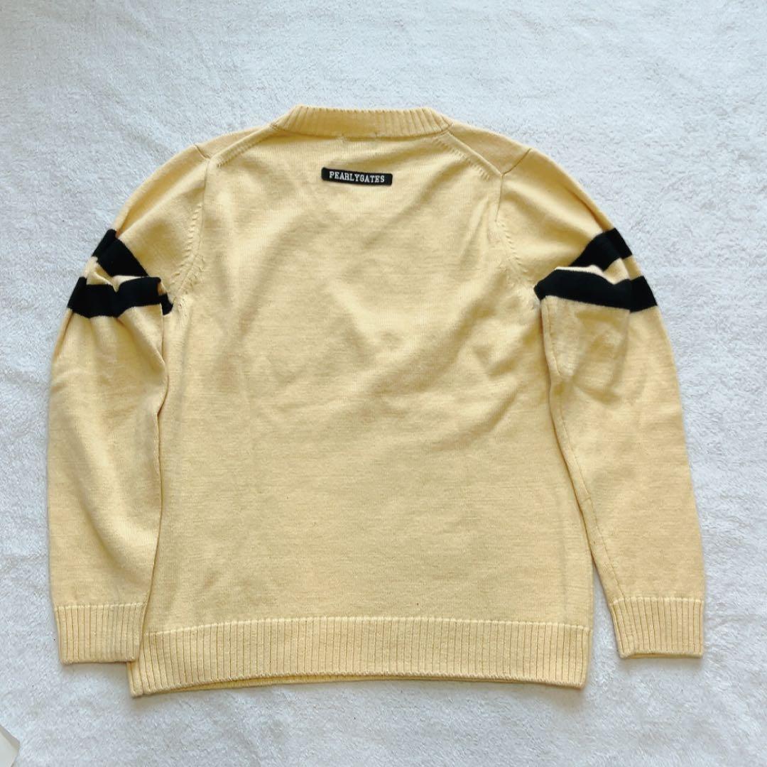 美品　パーリーゲイツ　ニット　ウール　毛　レオパード　ヒョウ　ベージュ　豹　L