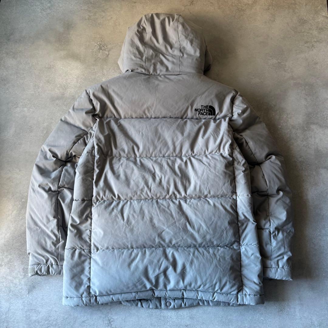 ノースフェイス ダウンジャケット XLサイズ 古着 グレー
