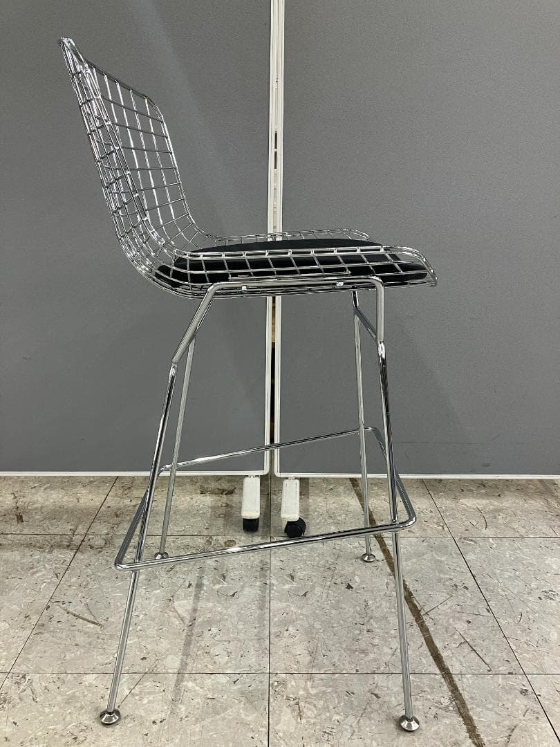 ハイチェア N plus リプロダクト ハリー・ベルトイア シルバー②