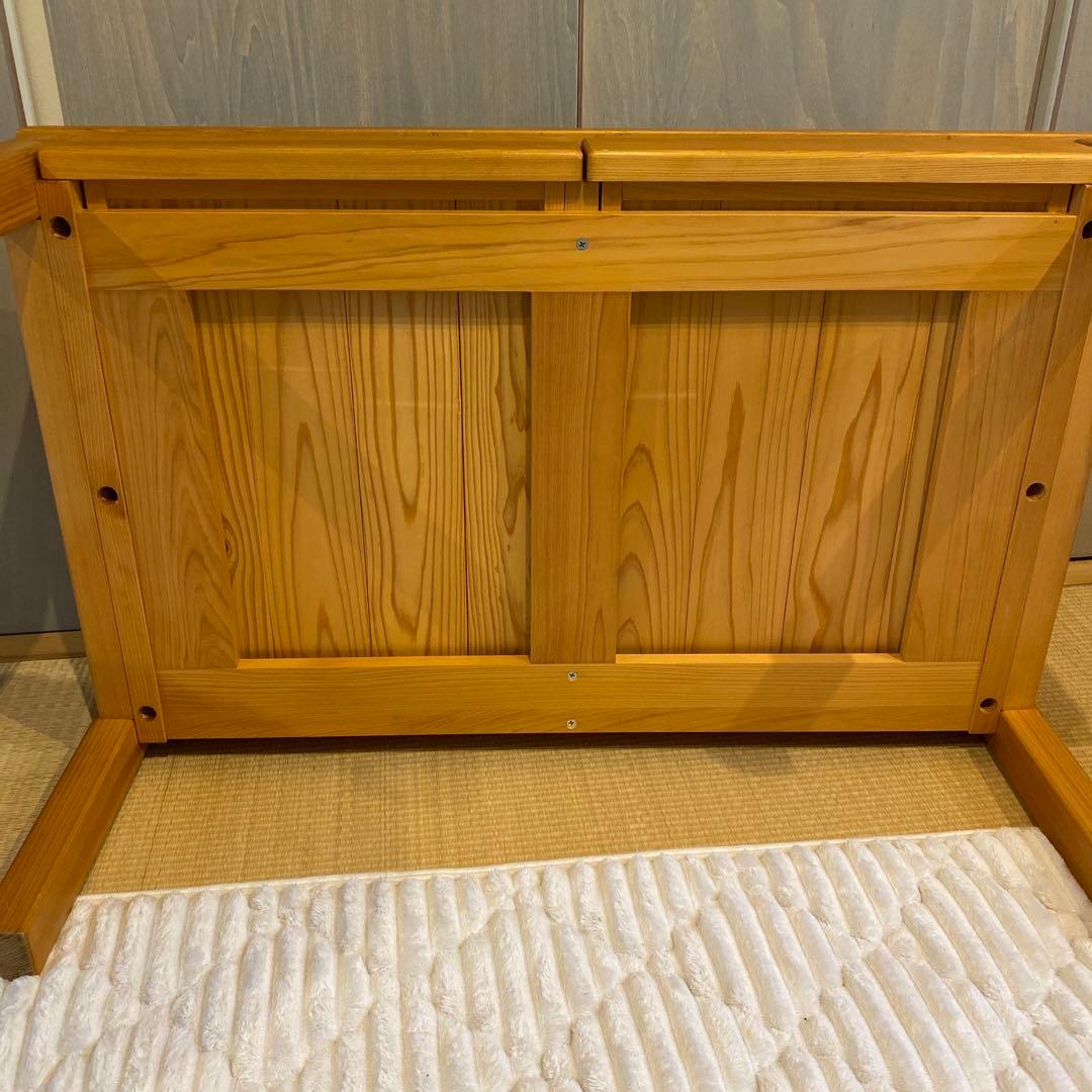 キシル　座机　XYL　無垢ひのき　４本脚