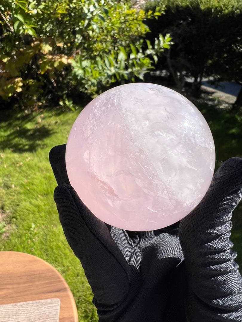 A199 ローズクォーツ丸玉　約56.7mm