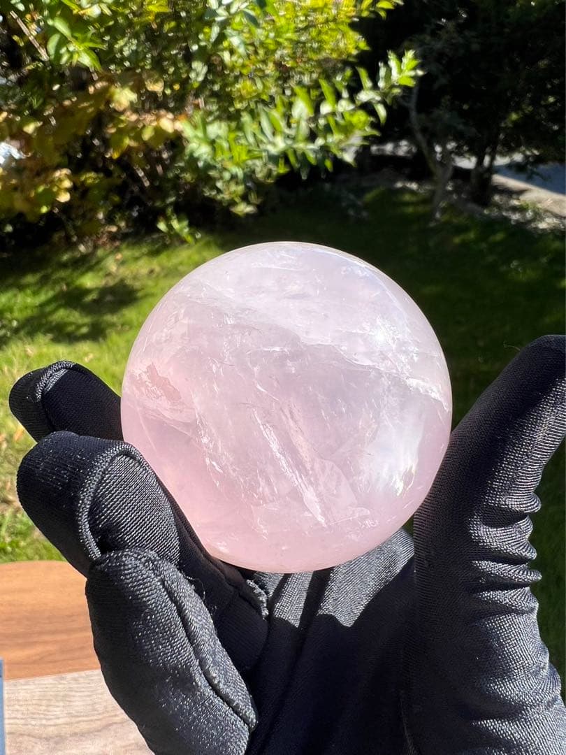 A199 ローズクォーツ丸玉　約56.7mm