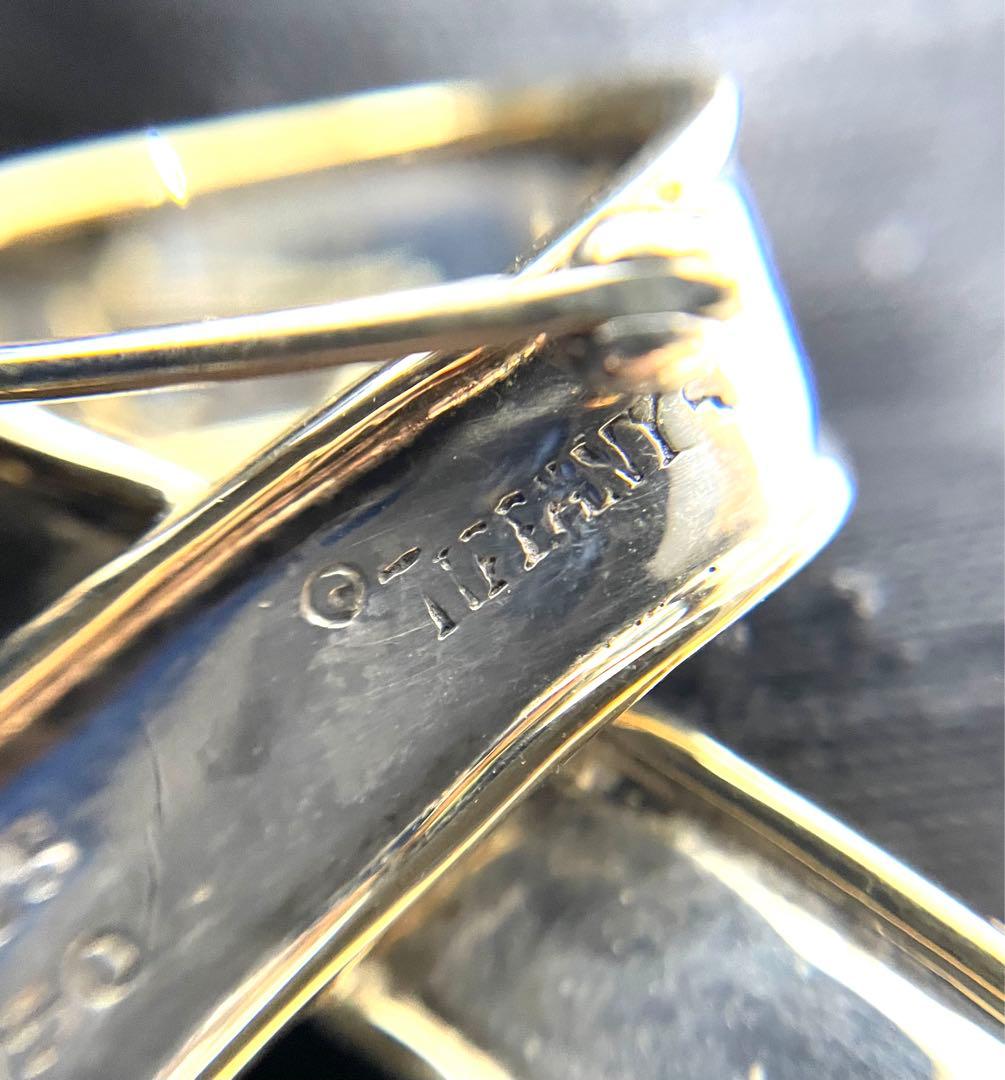 ティファニー　リボンブローチ　SV925 K18 750YG シルバー　ゴールド