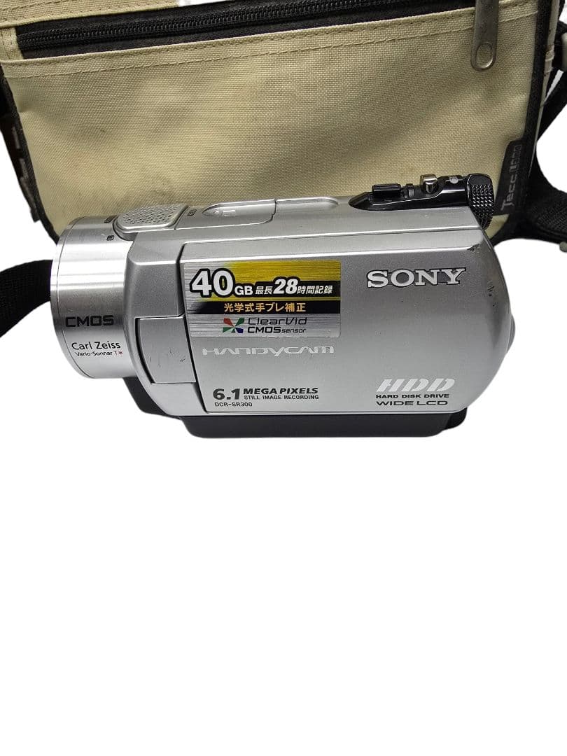 ビデオカメラSONY ソニー DCR-SR300 付属品多数　ヒンジ難有