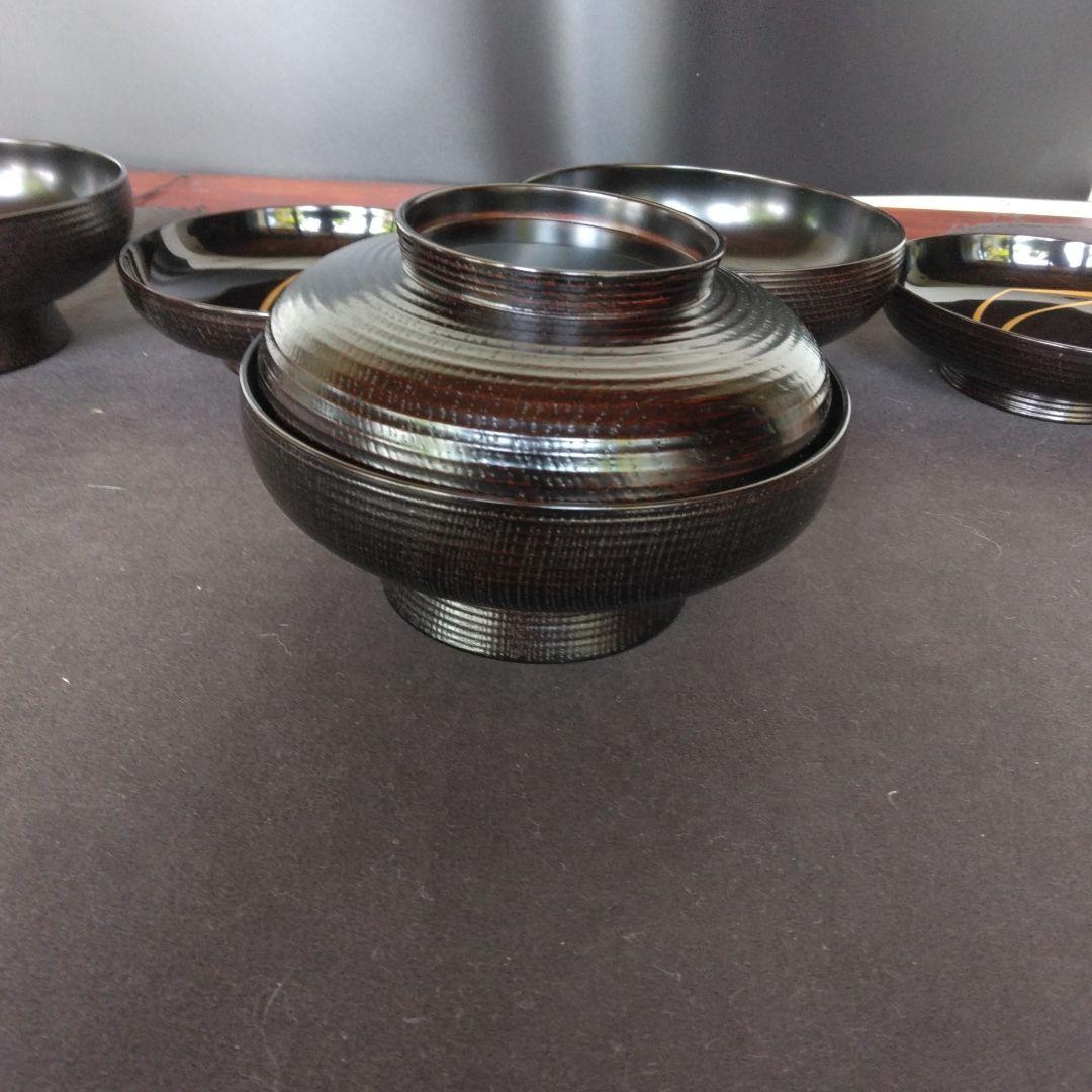 お椀　蒔絵椀　本漆塗り