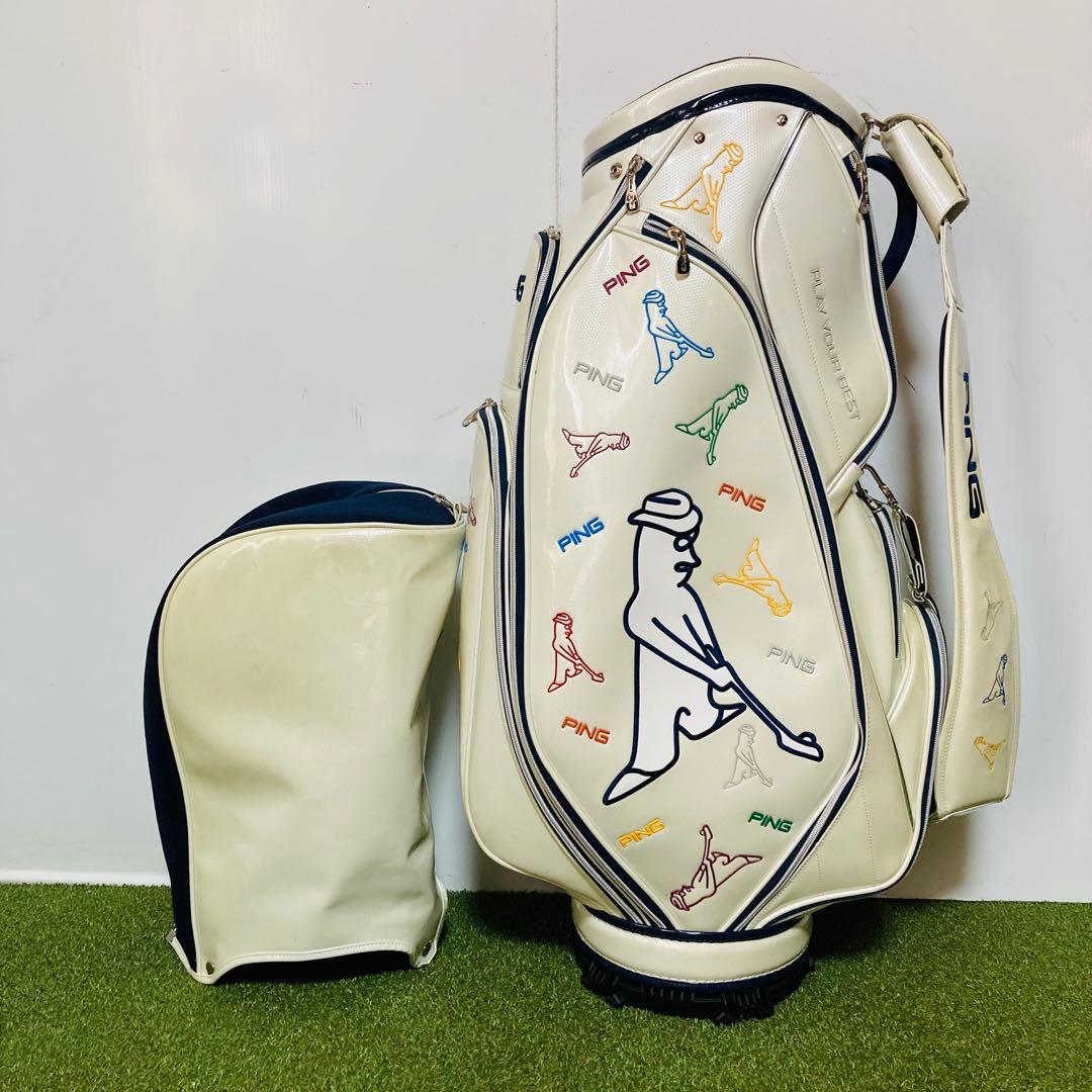 PING ピン Mr.PING キャディバッグ エナメル製 カート型 9.5型