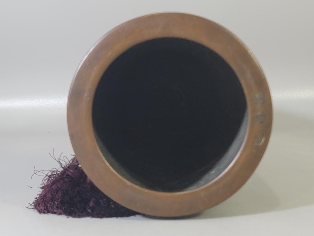 DT710 青銅晩鐘 饕餮紋 吊鐘 蔵六造 共箱