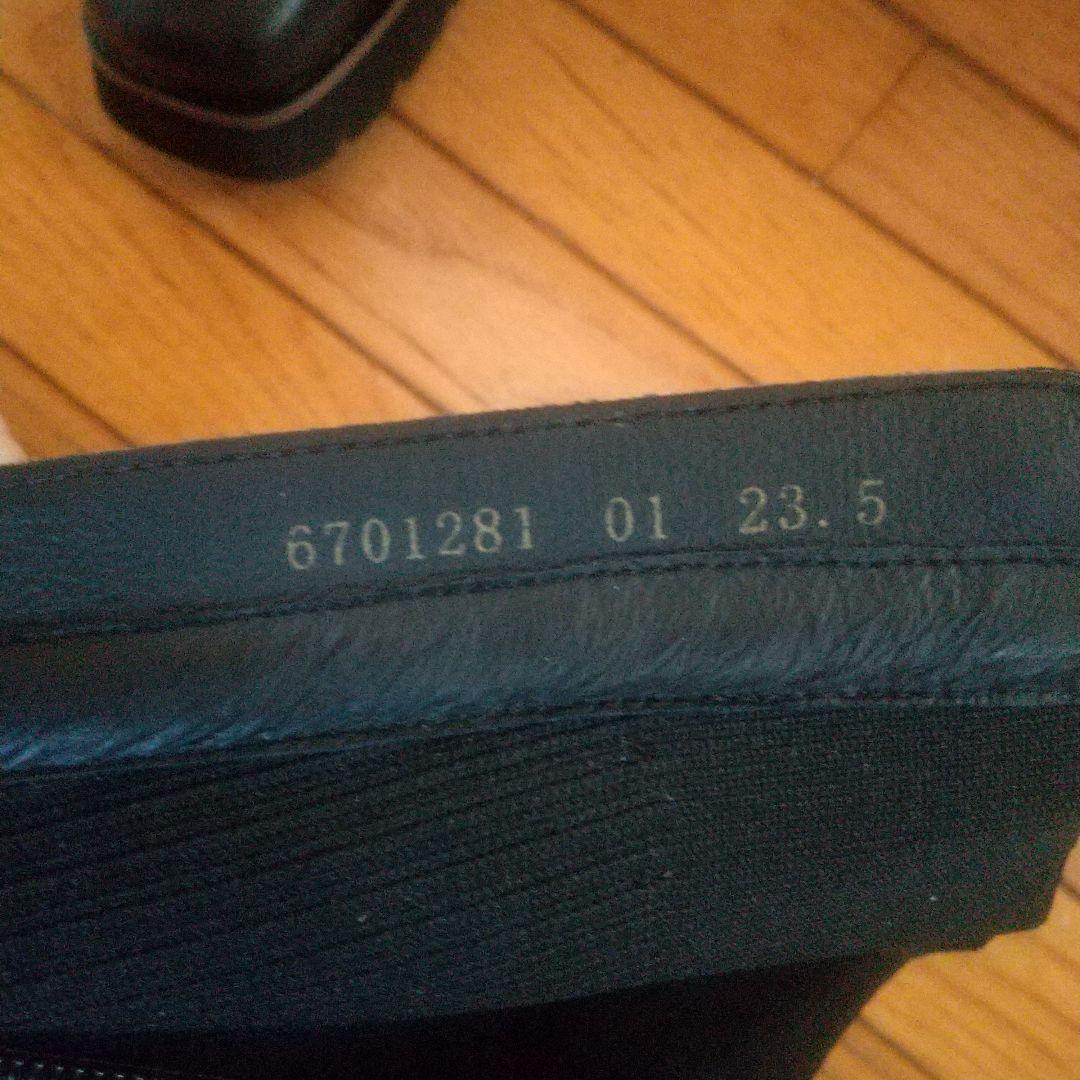 あしながおじさん伸縮性があって履きやすい厚底ソックスロングブーツ 23.5